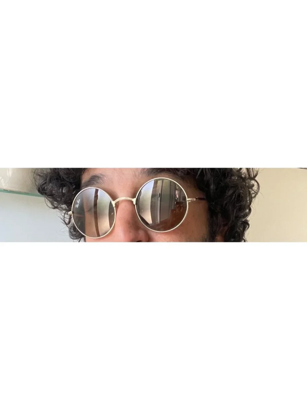 Vintage Ray-Ban Round Metal Sunglasses W/ Case Gold Frame Brown Lenses Retro